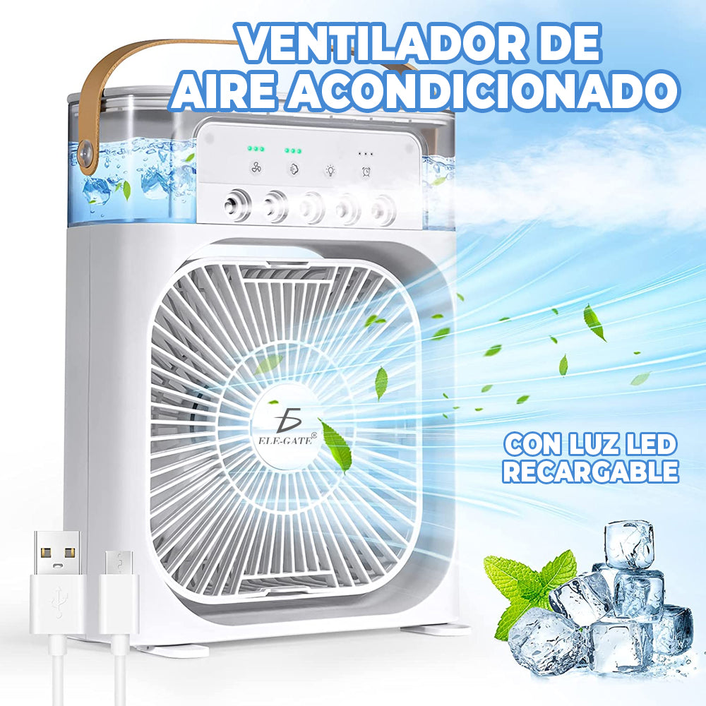 Ventilador de Aire Acondicionado Portátil Tanque de Agua USB con Luz LED CLR64