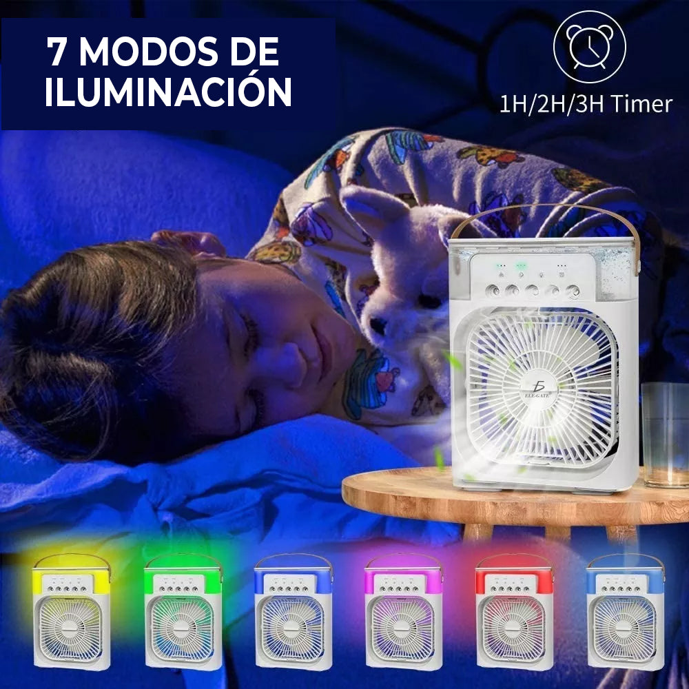 Ventilador de Aire Acondicionado Portátil Tanque de Agua USB con Luz LED CLR64