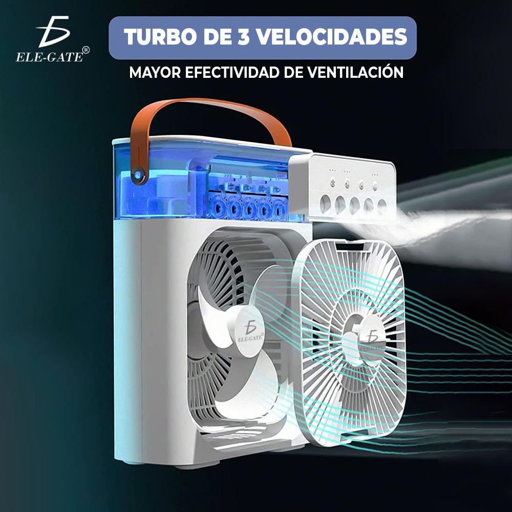 Ventilador de Aire Acondicionado Portátil Tanque de Agua USB con Luz LED CLR64