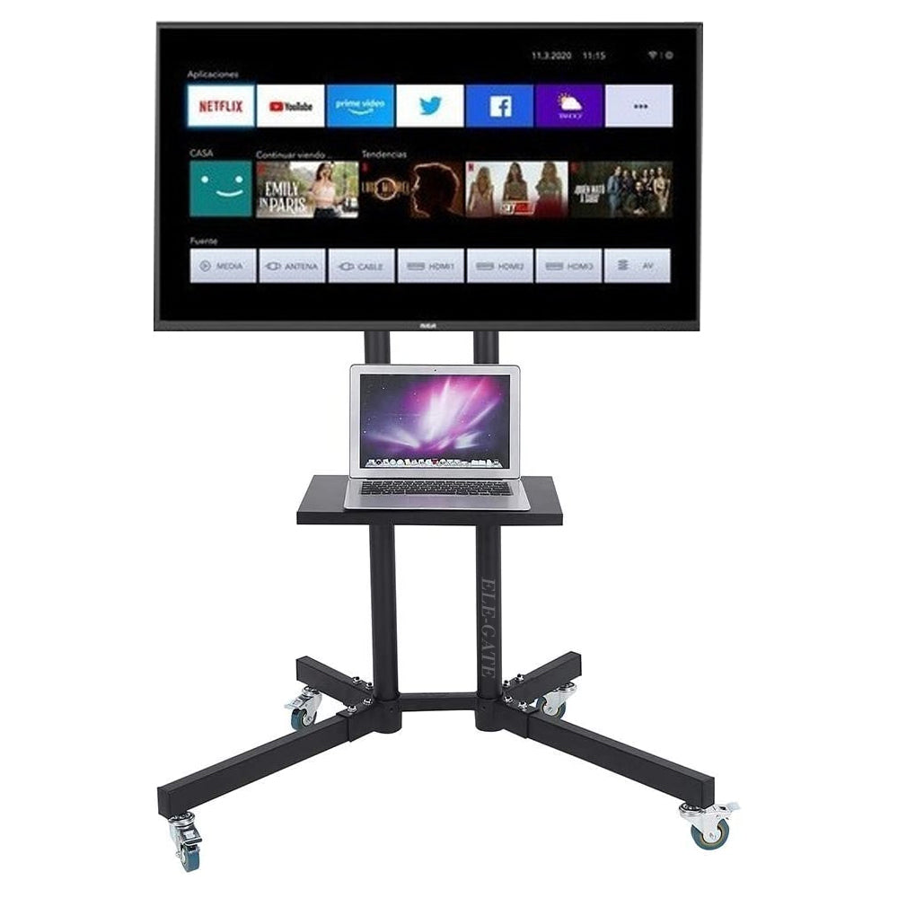 Soporte de TV Móvil con Ruedas para Televisores de Pantalla Plana Curva HOLD.82