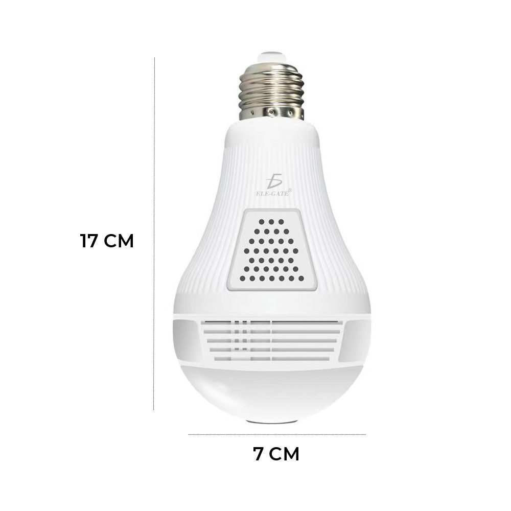 Camara Espia Tipo Foco con luz real Ip Wifi Foco 360 Vision Panoramic web25