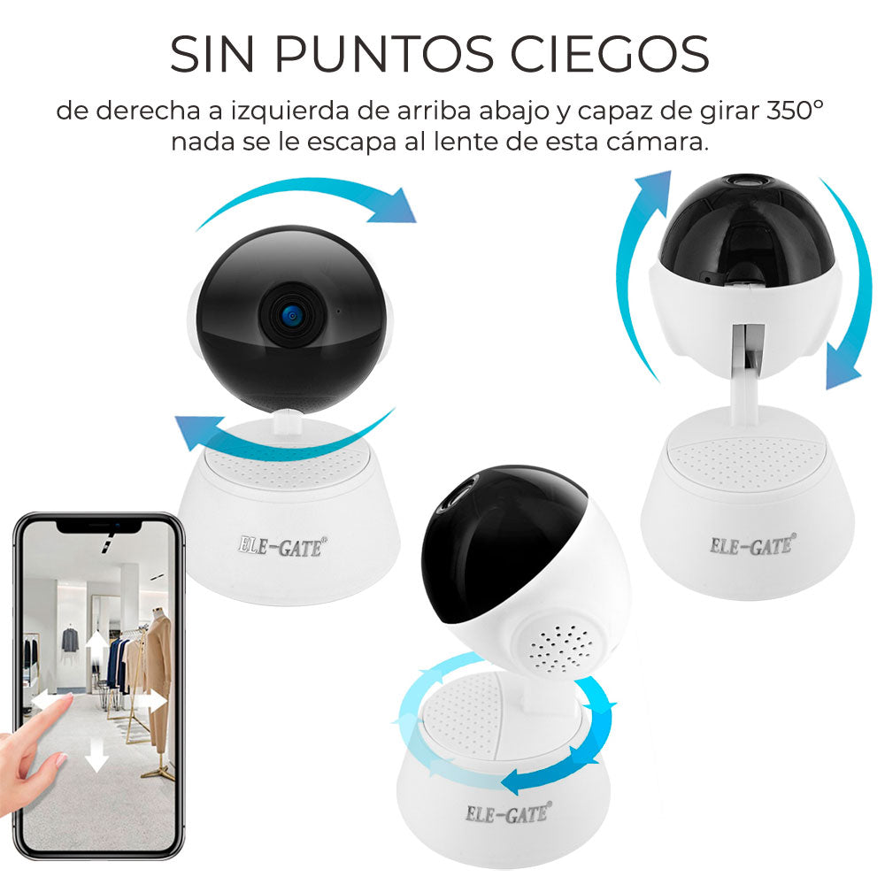 Camara De Seguridad 1080p Wifi Visión Nocturna Alarma web46