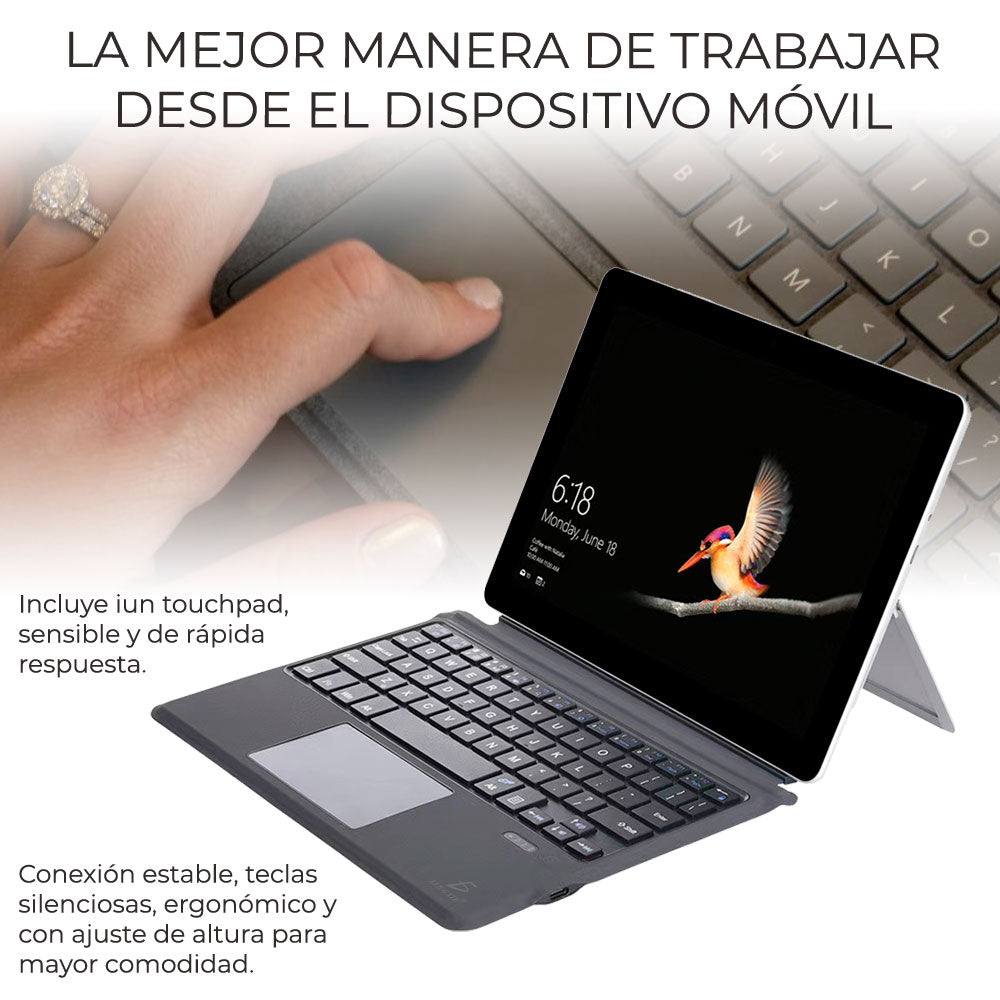 Teclado Táctil Bluetooth Para Surface Pro3 Pro4 Pro5 Model:TC.SF.PRO5