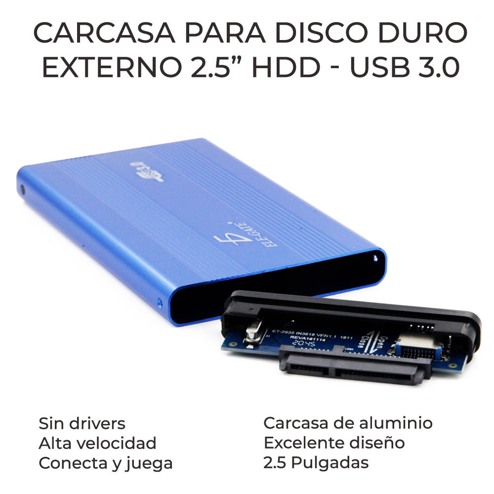 Usb 3.0 Gabinete Case Disco Duro Sata 2.5 Model:CON.08.3.0