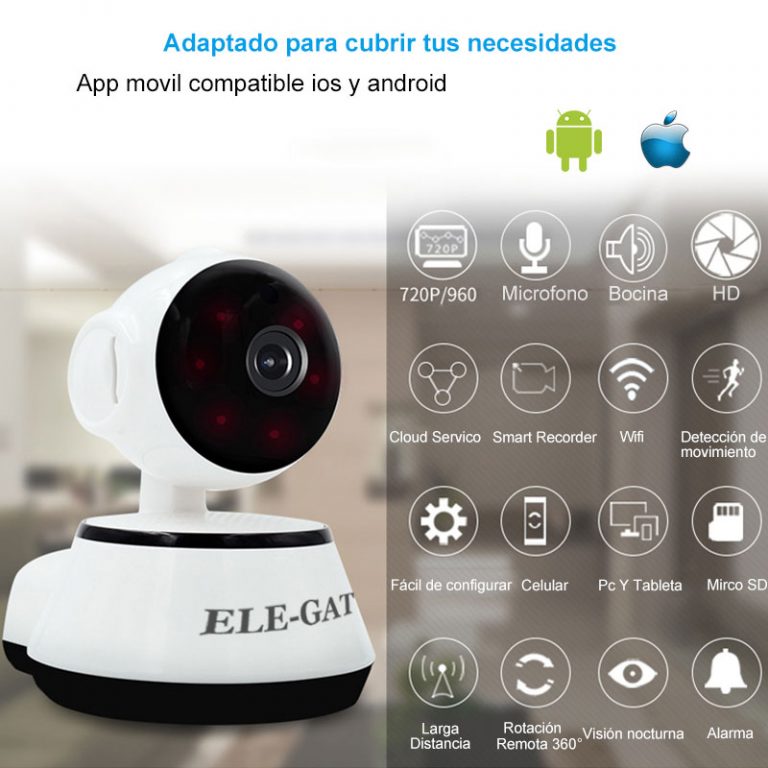 Cámara De Seguridad Wifi Hd Con Alarma web22