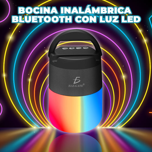 Bocina Bluetooth portátil con Luces RGB