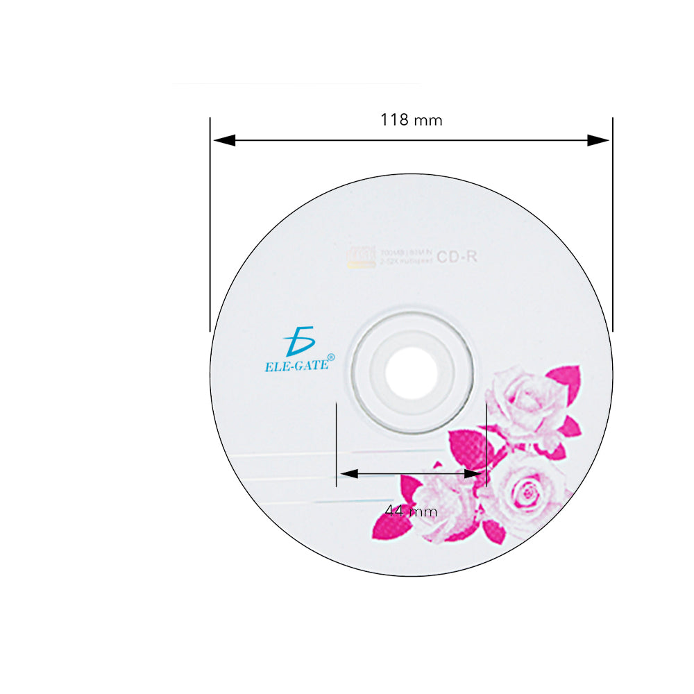 CD-R ELE-GATE 2-52x 80min 700MB Matrix Con 100 Discos Model:CON.87.700