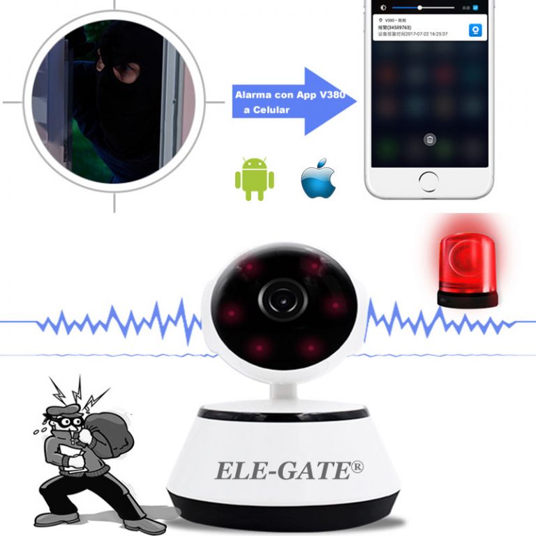 Cámara De Seguridad Wifi Hd Con Alarma web22