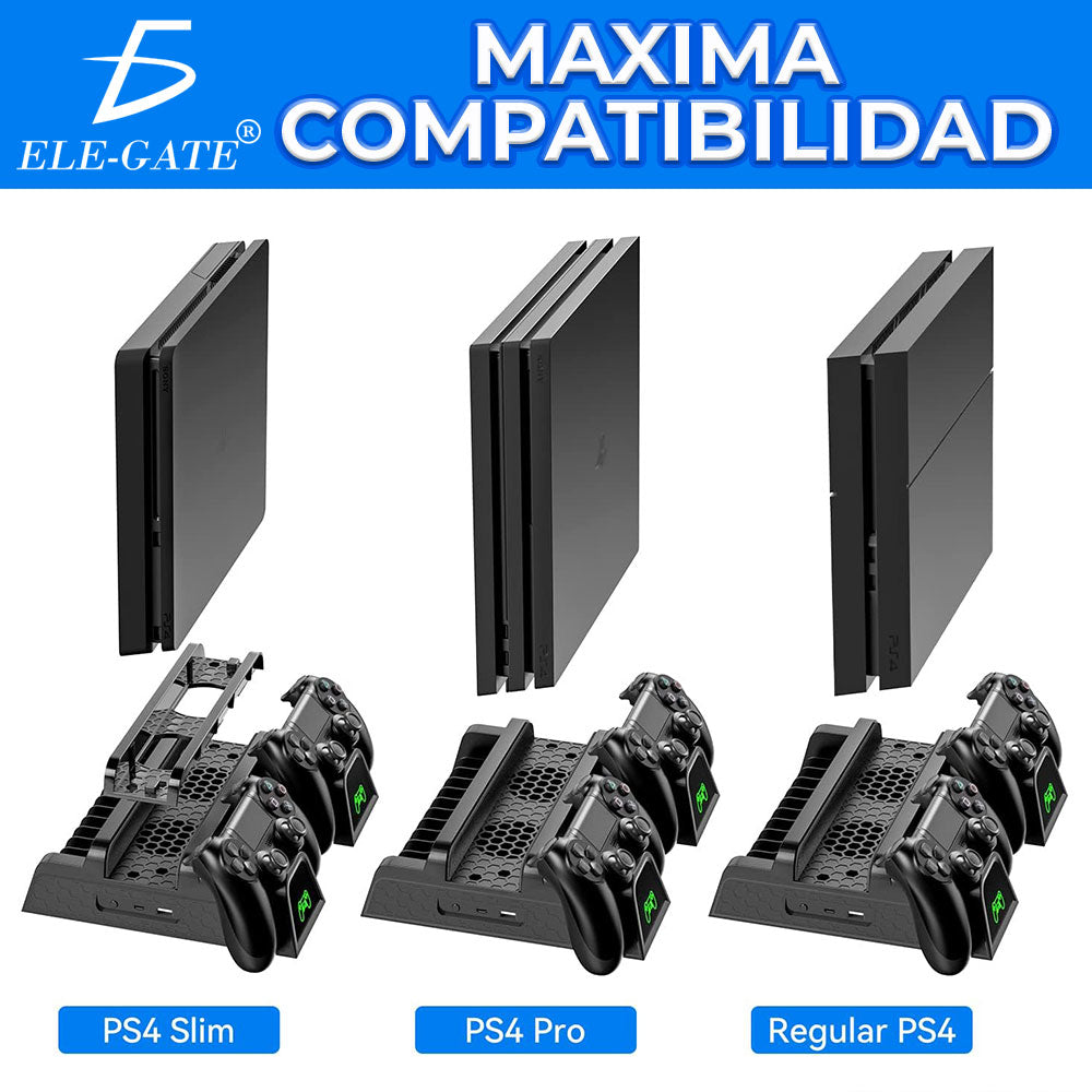 Base Soporte de refrigeración y carga multifuncional ps4 slim ps4 pro ps4 fat