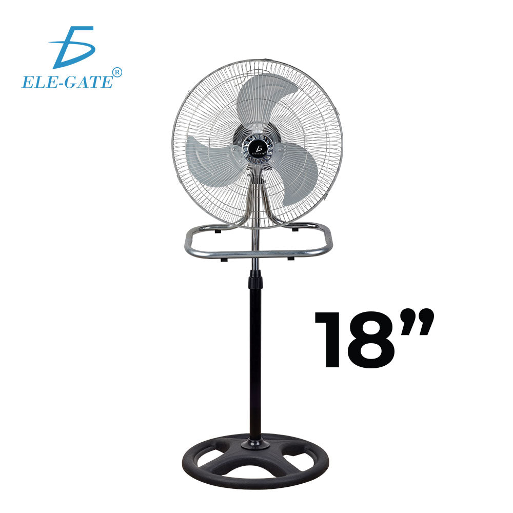 Ventilador de 45 CM Pedestal Piso Pared con Aspas Aerodinámicas 3 Velocidades Metálico. CLR.62