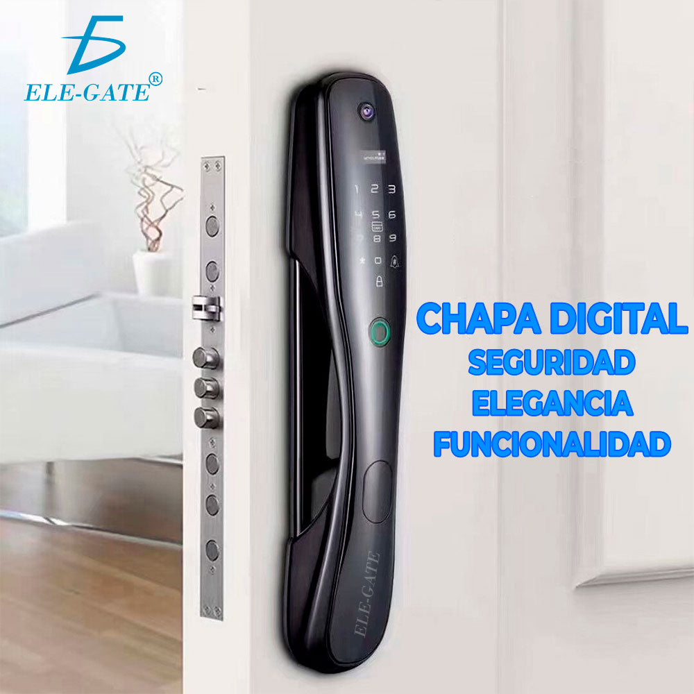 Cerradura Electrónica Digital Inteligente Wifi Con Cámara conxb10