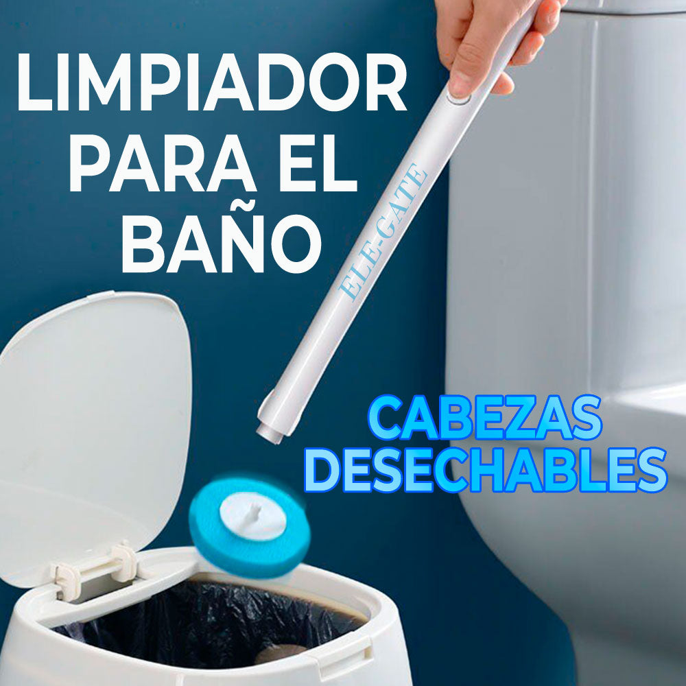 Limpiador Para Baños Con 8 Fibras Intercambiables Y Desechables Model:HOG.953