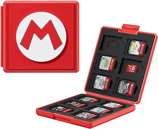 Estuche para tarjetas de juego premium de Nintendo Switch (Mario)