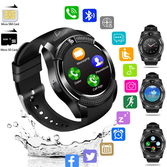 Smart Watch V8 Reloj Inteligente Bluetooth Camara Redondo 360 Model:WCHV8