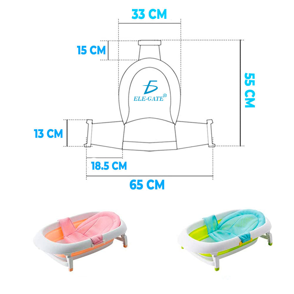 Soporte Tina Bebe Respaldo Bañera Antideslizante hog131