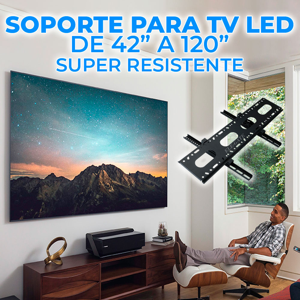 Soporte de Pared para TV LED Inclinable de 42 a 120 Pulgadas HOLD.80