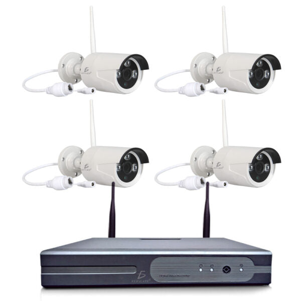 Kit De 4 Camaras Inalambricas Con Dvr para Seguridad Exterior WEB26