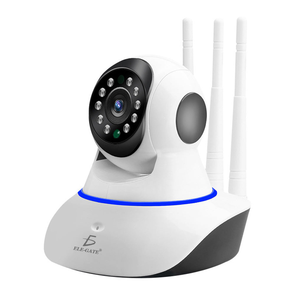 Camara Seguridad Ip 3 Antenas Wifi Full Hd Vision Nocturna Con Alarma Casa Oficina web243