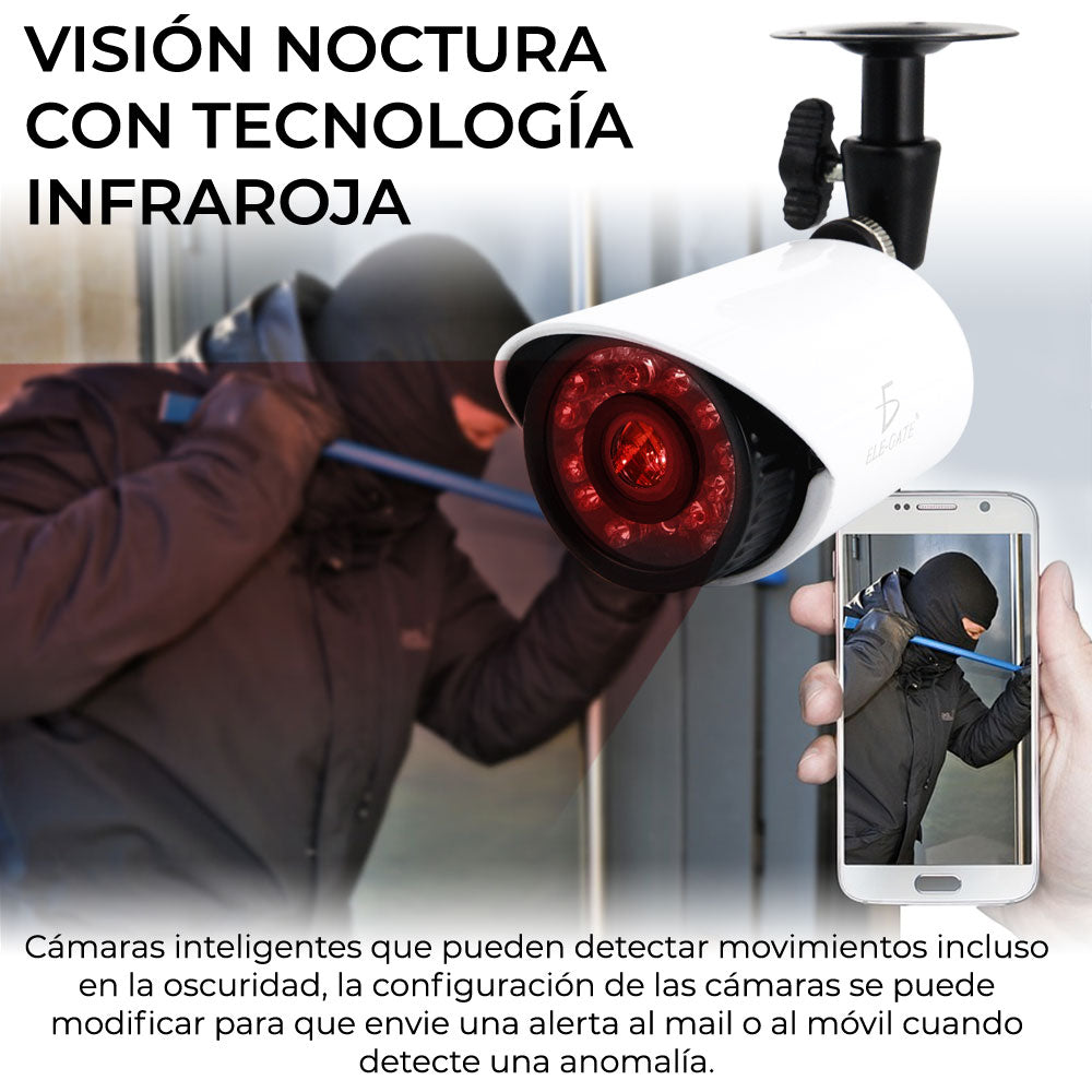 Kit Video Vigilancia 16 Cámaras 1MP Full hd 1080p Cctv WEB.47.16