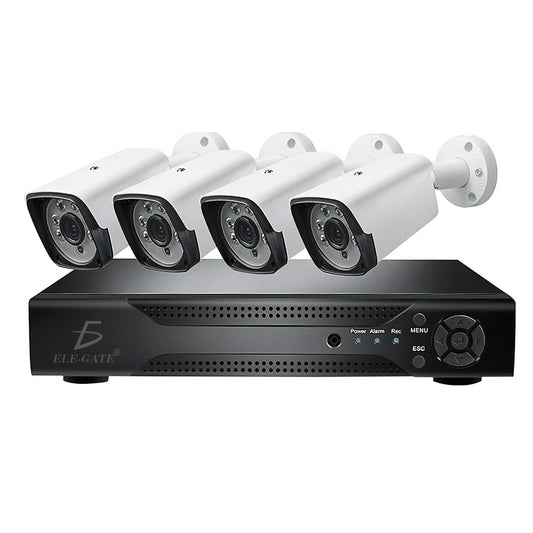 Kit De 4 Camaras Con Dvr para Seguridad Exterior WEB.47.4