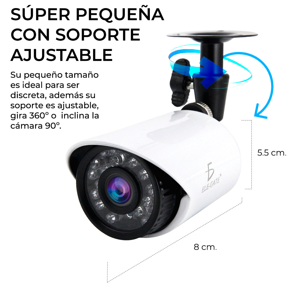 Kit Video Vigilancia 16 Cámaras 1MP Full hd 1080p Cctv WEB.47.16