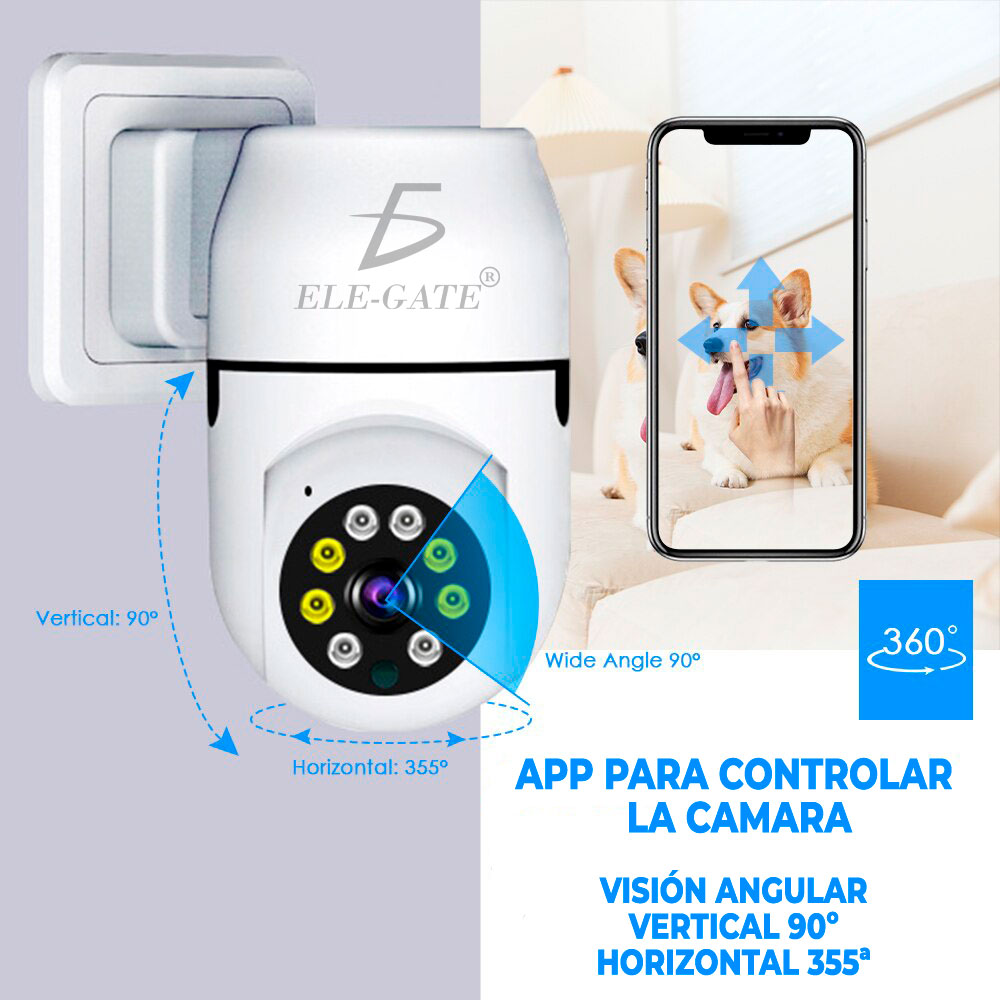 Cámara De Seguridad Inalámbrica Con Enchufe 1080p Wifi 2.4G WEB.51