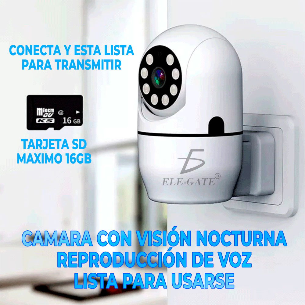 Cámara De Seguridad Inalámbrica Con Enchufe 1080p Wifi 2.4G WEB.51