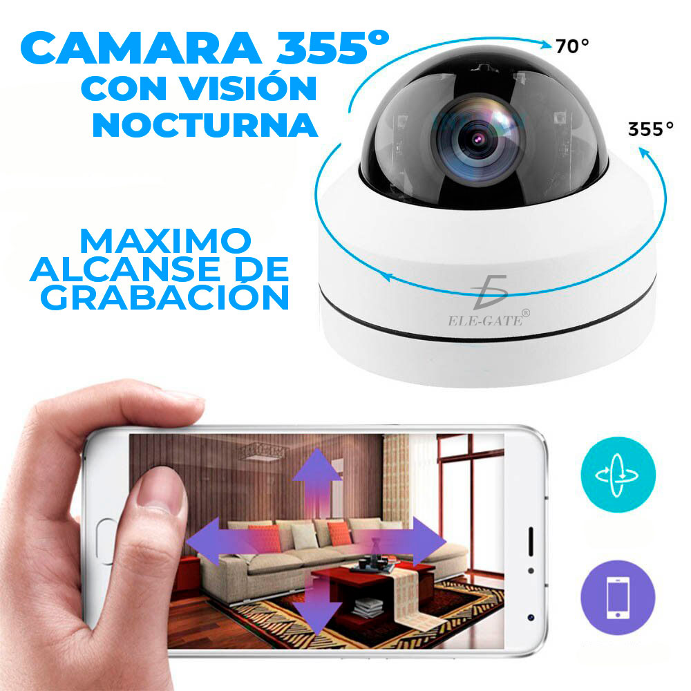 Cámara Tipo Domo IP 4MP de Visión Nocturna WEB.55