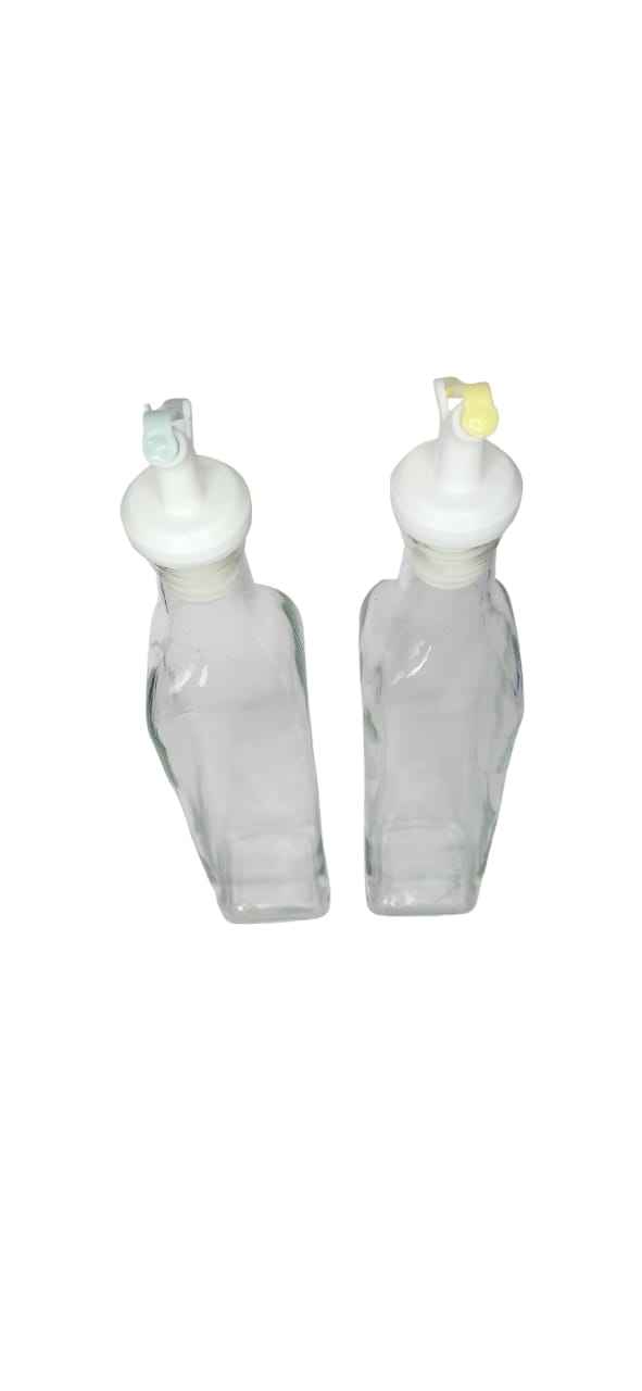 2 Aceiteras de 500 ml frascos de vidrio