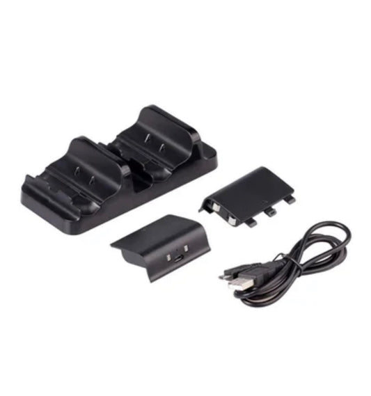 Cargador Controles Xbox Series S X One Dock + 2 Baterías Dobe Conexión USB